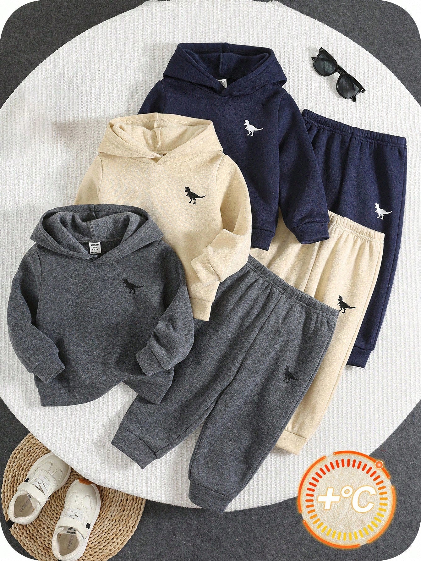 6pcs/Set Baby Boy/Girl Cute Blue Autumn Evening Casual Sports Tracksuit,Knit Letter Print Hoodie And Jogger Pants Set,Unisex Clothes For Winter