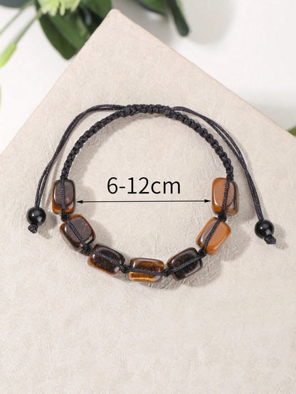 7 Chakra Healing Crystal Bracelet Natural Gemstone Braided Rope Yoga Bracelet For Men Reiki Spiritual Jewelry Positive Energy Gift