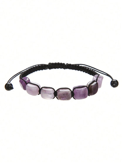 7 Chakra Healing Crystal Bracelet Natural Gemstone Braided Rope Yoga Bracelet For Men Reiki Spiritual Jewelry Positive Energy Gift