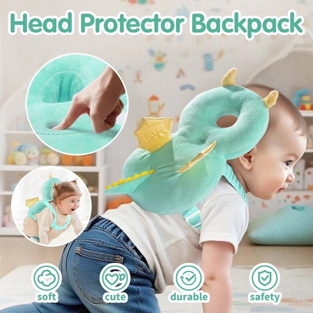 7Styles Crawling Gear Baby Head Protector Pad Safety Pad For Walking & Crawling,Toddlers Head Safety Adjustable Back-Pack