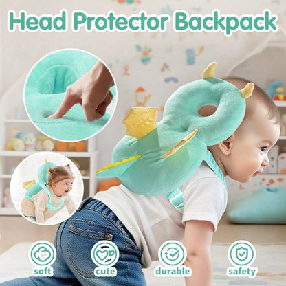7Styles Crawling Gear Baby Head Protector Pad Safety Pad For Walking & Crawling,Toddlers Head Safety Adjustable Back-Pack
