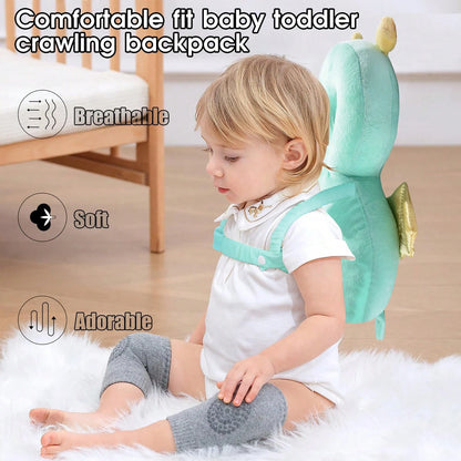 7Styles Crawling Gear Baby Head Protector Pad Safety Pad For Walking & Crawling,Toddlers Head Safety Adjustable Back-Pack