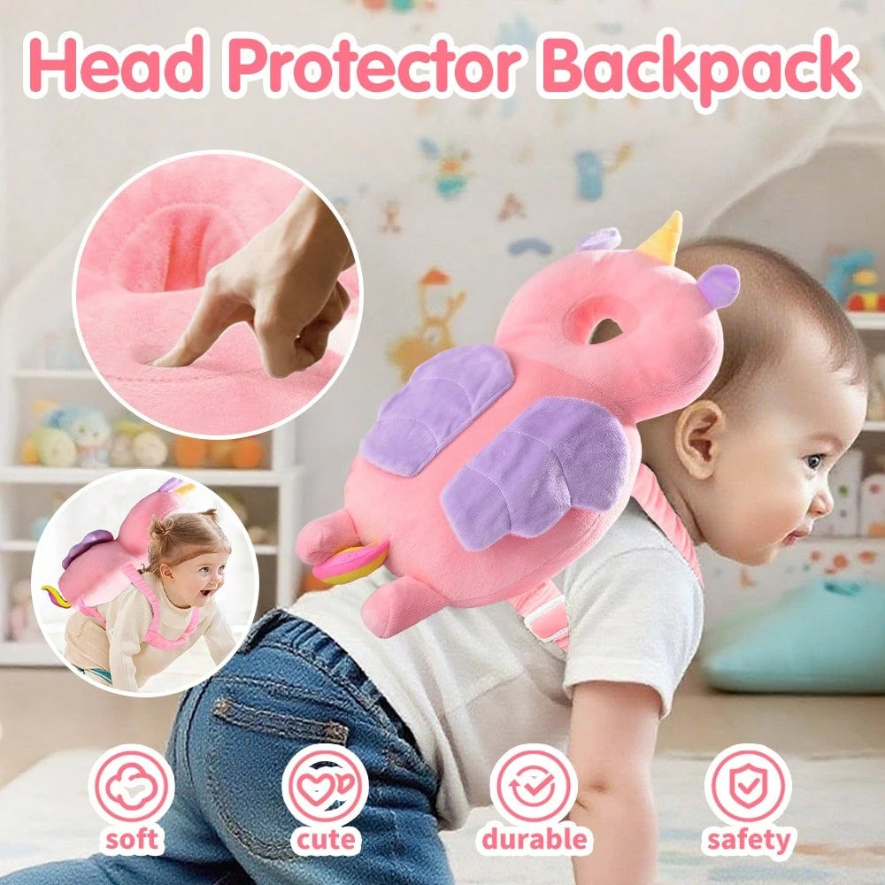 7Styles Crawling Gear Baby Head Protector Pad Safety Pad For Walking & Crawling,Toddlers Head Safety Adjustable Back-Pack