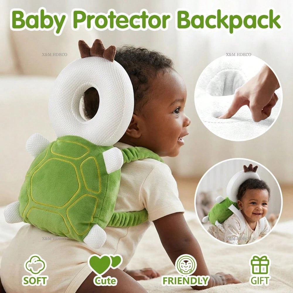8 Styles Baby Head Protection Backpack, Toddler Walking And Crawling Head Protector, Baby Adjustable Wearing Safety Pad, Soft And High Elasticity, Baby Products