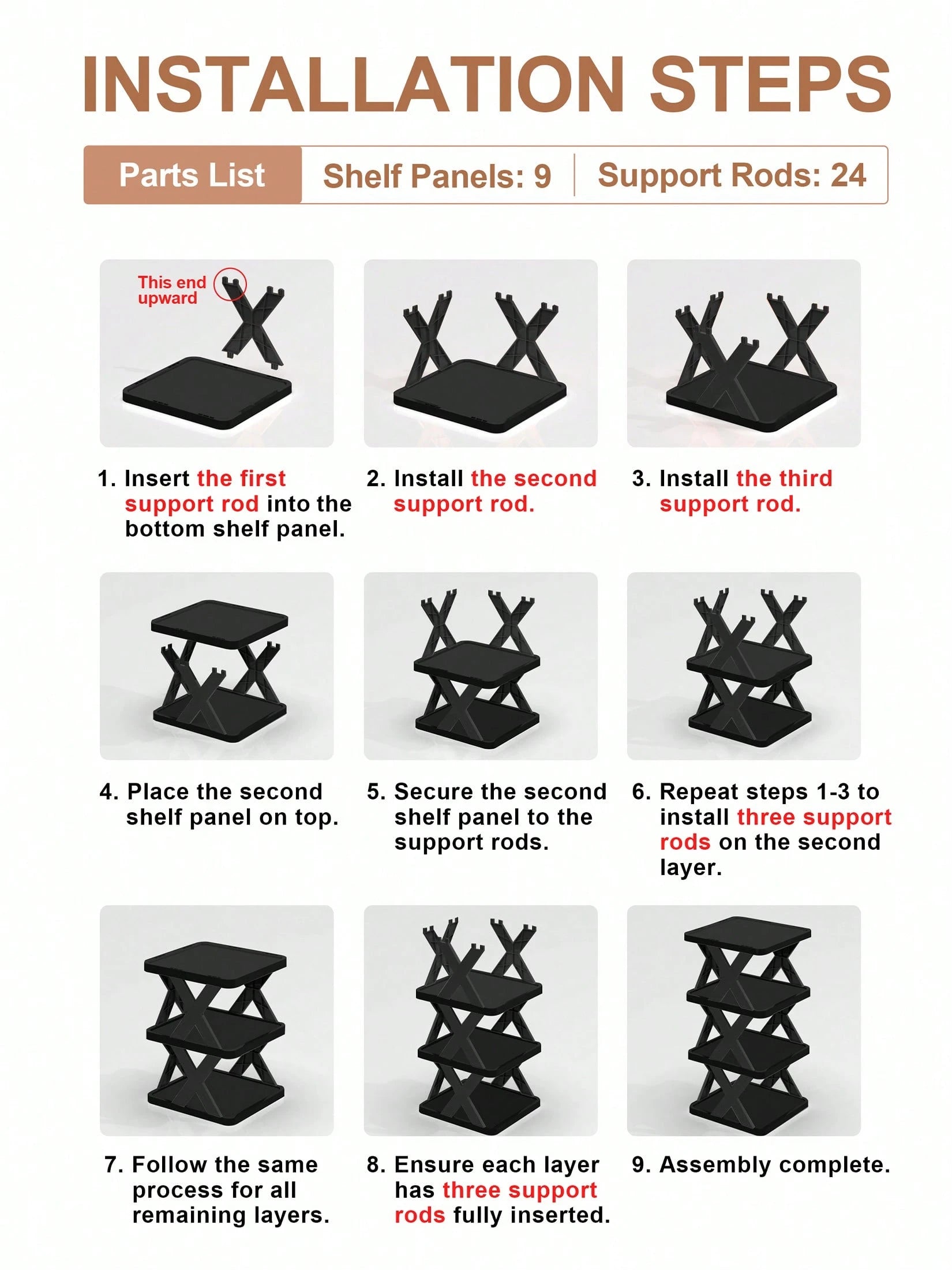 9/6 Tier Vertical Shoe Stand Space Saving Narrow Shoe Rack, Small Shoe Shelf, Standing Shoes Storage Organizer Entryway, Closet, Hallway, Easy Assembly And Stable In Structure, Black & White, Plastic