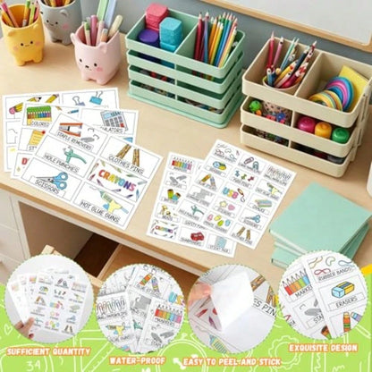 96 Pcs 12 Sheets Teacher Toolbox Labels Classroom Tool Box Storage Stickers School Classroom Supplies Labels Decor For Back To School Teacher Supplies Organization