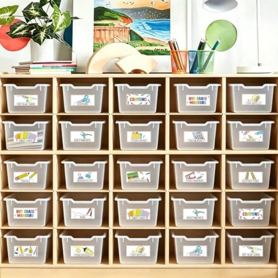 96 Pcs 12 Sheets Teacher Toolbox Labels Classroom Tool Box Storage Stickers School Classroom Supplies Labels Decor For Back To School Teacher Supplies Organization