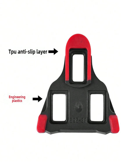 A Pair Road Bike Pedal Cleat SPD SL Bicycle Pedals Plate Clip Self-Locking Plate Float Pedal Cleats Cycling Shoes Bicycle Accessories