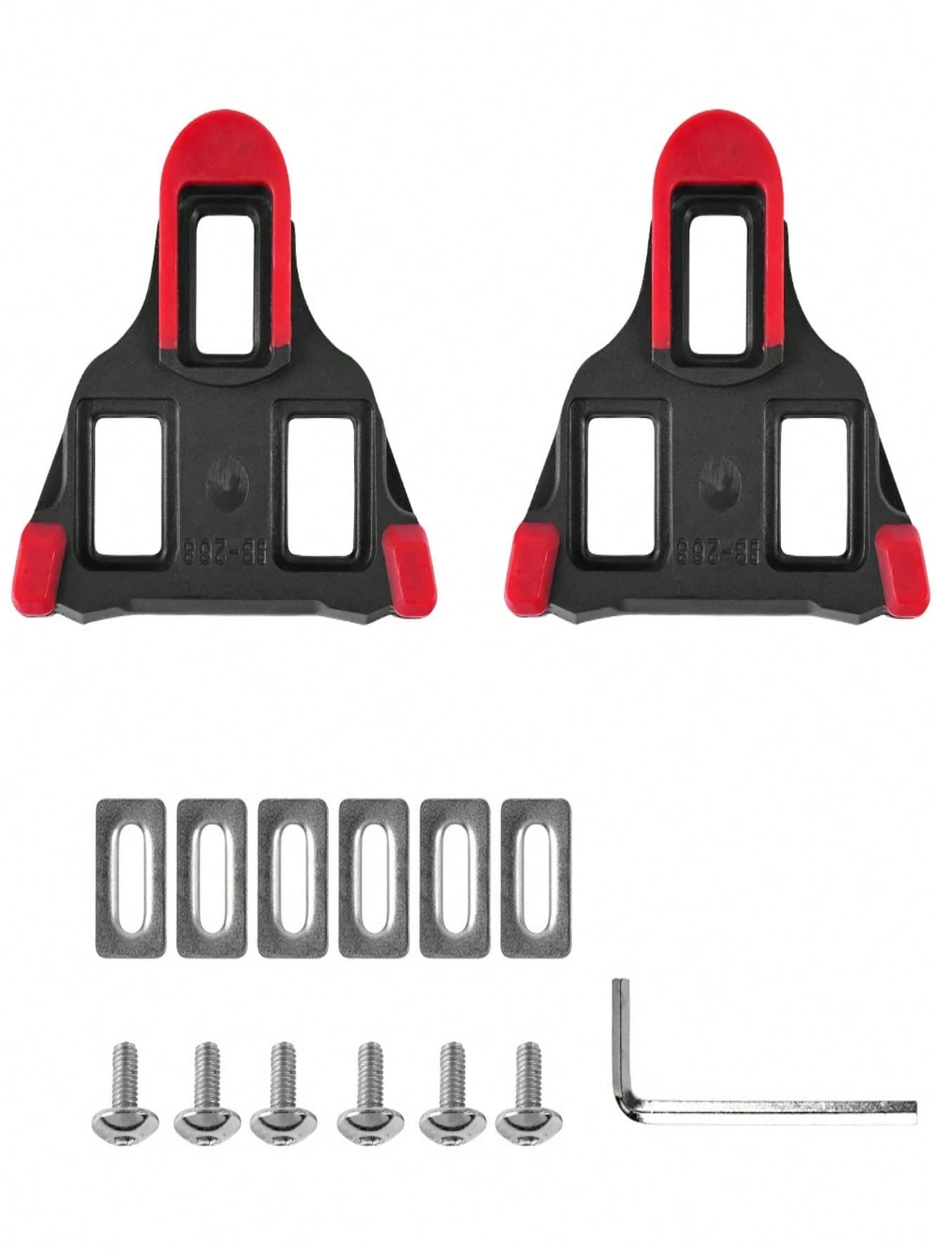 A Pair Road Bike Pedal Cleat SPD SL Bicycle Pedals Plate Clip Self-Locking Plate Float Pedal Cleats Cycling Shoes Bicycle Accessories