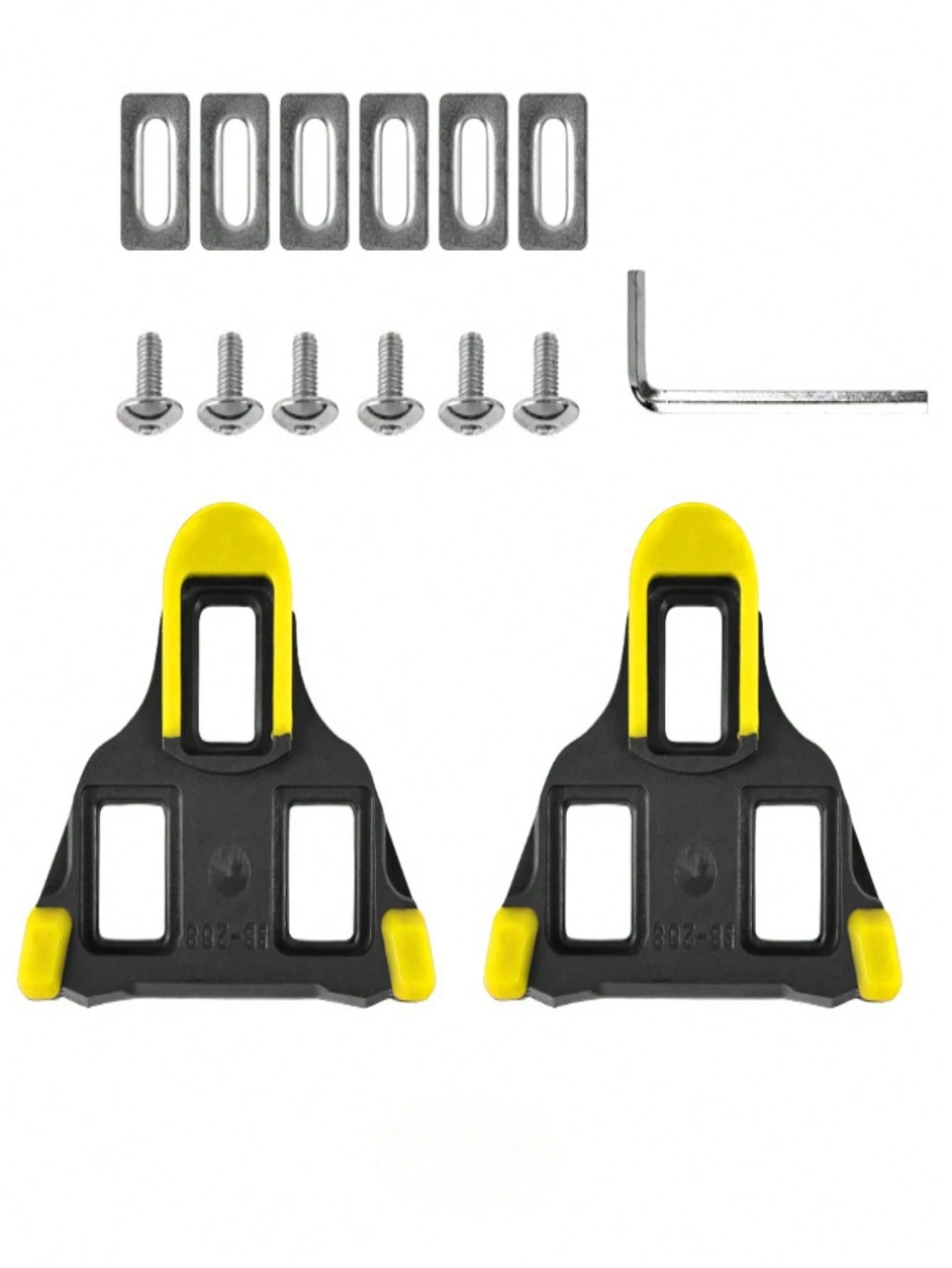 A Pair Road Bike Pedal Cleat SPD SL Bicycle Pedals Plate Clip Self-Locking Plate Float Pedal Cleats Cycling Shoes Bicycle Accessories