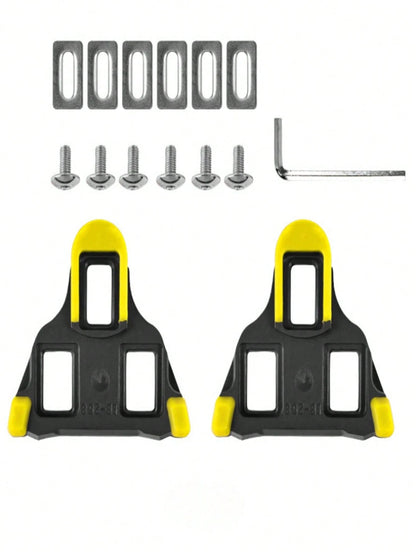 A Pair Road Bike Pedal Cleat SPD SL Bicycle Pedals Plate Clip Self-Locking Plate Float Pedal Cleats Cycling Shoes Bicycle Accessories