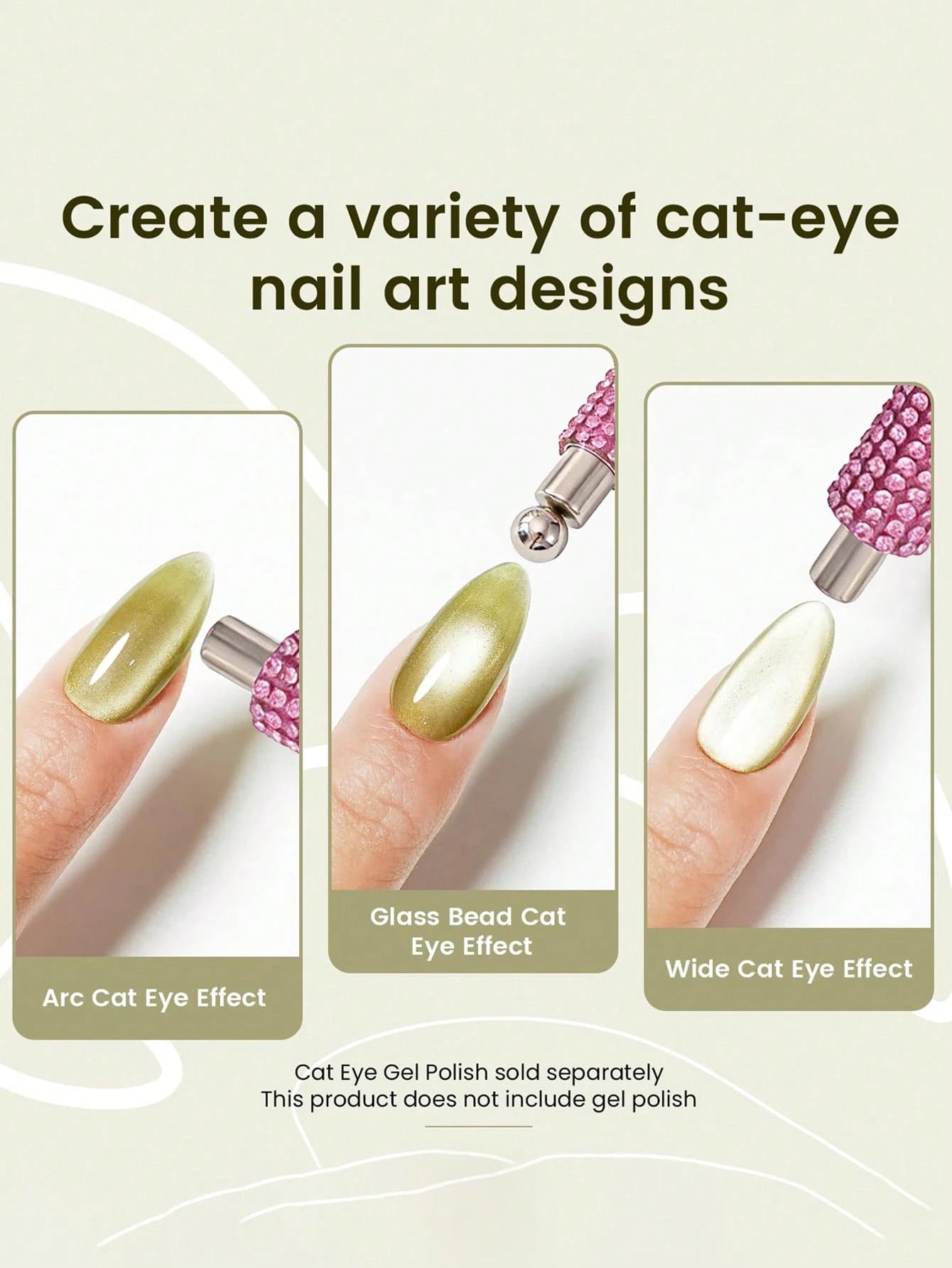 A Single-Pack Of Strong Versatile Magnetic Rods With Water Droplets, Suitable For Cat-Eye Nail Polish Gel Manicures, Double-Headed Magnetic Pen Magnetic Rods, And 3D Magnetic Nail Design Accessory Too