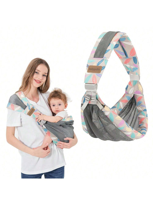 Adjustable One Shoulder Baby Carrier For Infant, Lightweight Breathable Mesh Baby Hip Carrier Portable Baby Carrier Sling For Newborn To Toddler