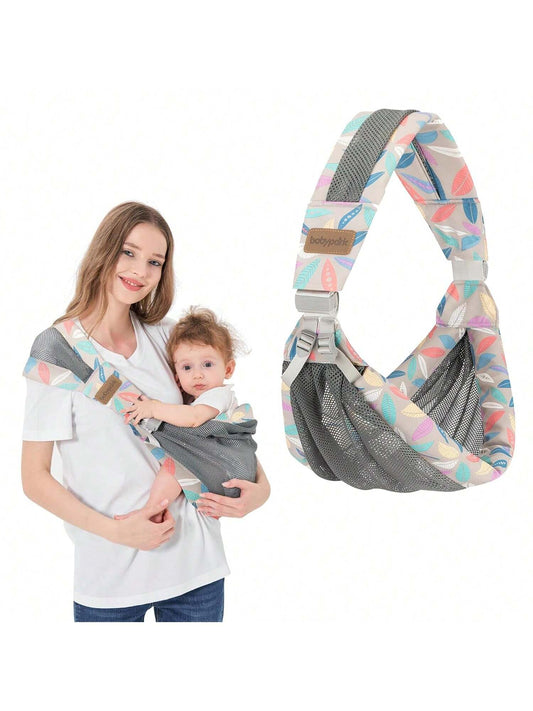 Adjustable One Shoulder Baby Carrier For Infant, Lightweight Breathable Mesh Baby Hip Carrier Portable Baby Carrier Sling For Newborn To Toddler