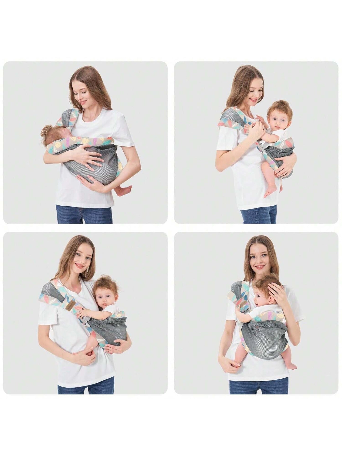Adjustable One Shoulder Baby Carrier For Infant, Lightweight Breathable Mesh Baby Hip Carrier Portable Baby Carrier Sling For Newborn To Toddler
