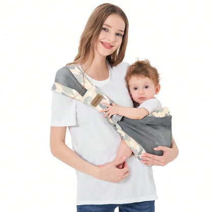 Adjustable One Shoulder Baby Carrier For Infant, Lightweight Breathable Mesh Baby Hip Carrier Portable Baby Carrier Sling For Newborn To Toddler