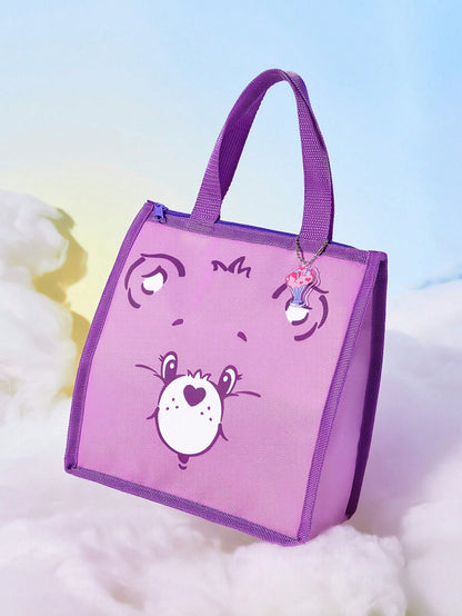 ADVENTURE TIME X 1 Cartoon Character Printed Thermal Insulation Lunch Bag, Which Can Be Kept Warm Or Cold, Picnic Bag, Large Capacity, Can Hold Lunch Boxes And Drinks, Suitable For Picnic, Campi