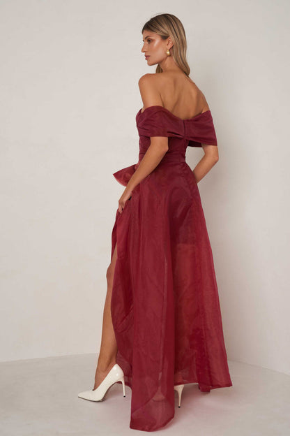 Alice Dress - Cranberry Red - SHOPJAUS - JAUS