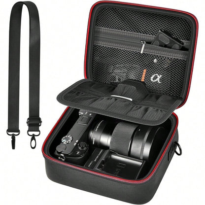 ALKOO Camera Case For Alpha ZV-E10 Alpha A6400/ A6700/ A6100/ A6000/ A6600/ A6500 Mirrorless Digital Camera, Travel Bag With A Shoulder Strap(Box Only)
