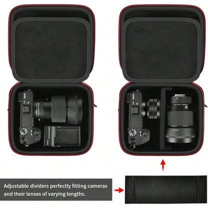 ALKOO Camera Case For Alpha ZV-E10 Alpha A6400/ A6700/ A6100/ A6000/ A6600/ A6500 Mirrorless Digital Camera, Travel Bag With A Shoulder Strap(Box Only)