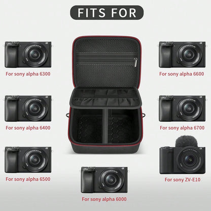 ALKOO Camera Case For Alpha ZV-E10 Alpha A6400/ A6700/ A6100/ A6000/ A6600/ A6500 Mirrorless Digital Camera, Travel Bag With A Shoulder Strap(Box Only)