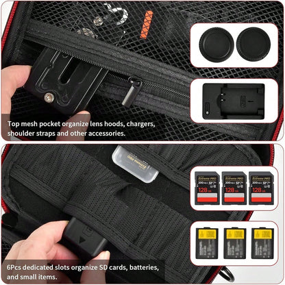 ALKOO Camera Case For Alpha ZV-E10 Alpha A6400/ A6700/ A6100/ A6000/ A6600/ A6500 Mirrorless Digital Camera, Travel Bag With A Shoulder Strap(Box Only)