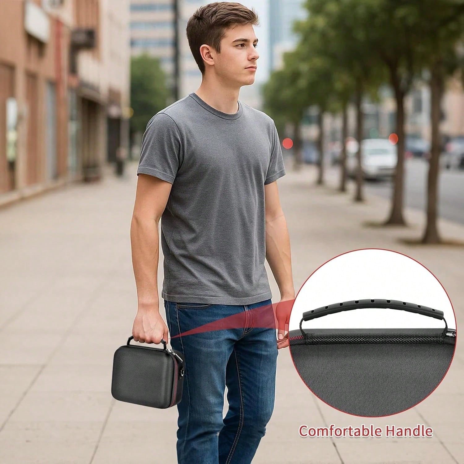 ALKOO Camera Case For Alpha ZV-E10 Alpha A6400/ A6700/ A6100/ A6000/ A6600/ A6500 Mirrorless Digital Camera, Travel Bag With A Shoulder Strap(Box Only)