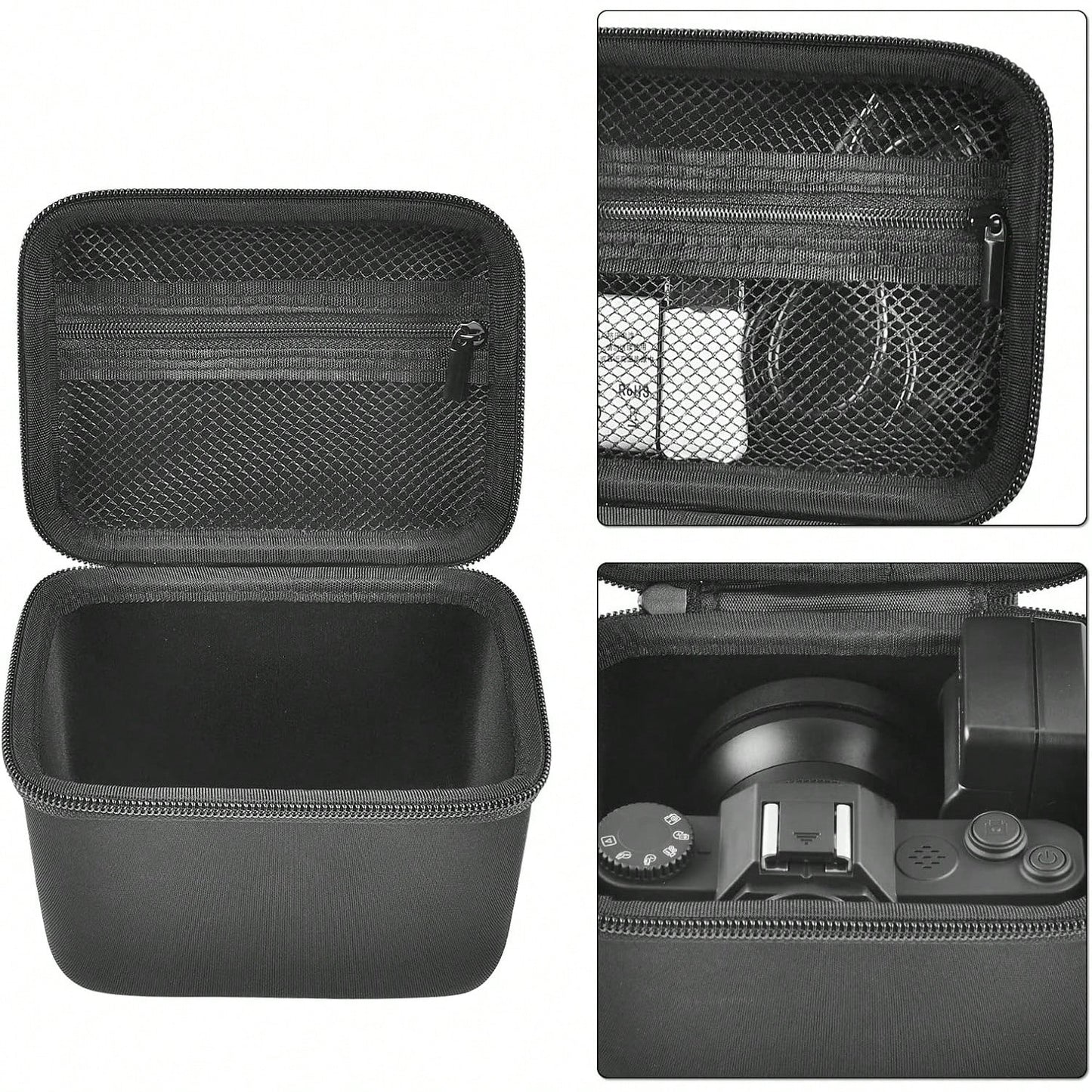 ALKOO Vlogging Camera Case Compatible With Duluvulu TEBNGIHNM Zheozeig Oiadek 4K Digital Camera Travel Storage Bag For Lens Cable Accessories Gear Case Only