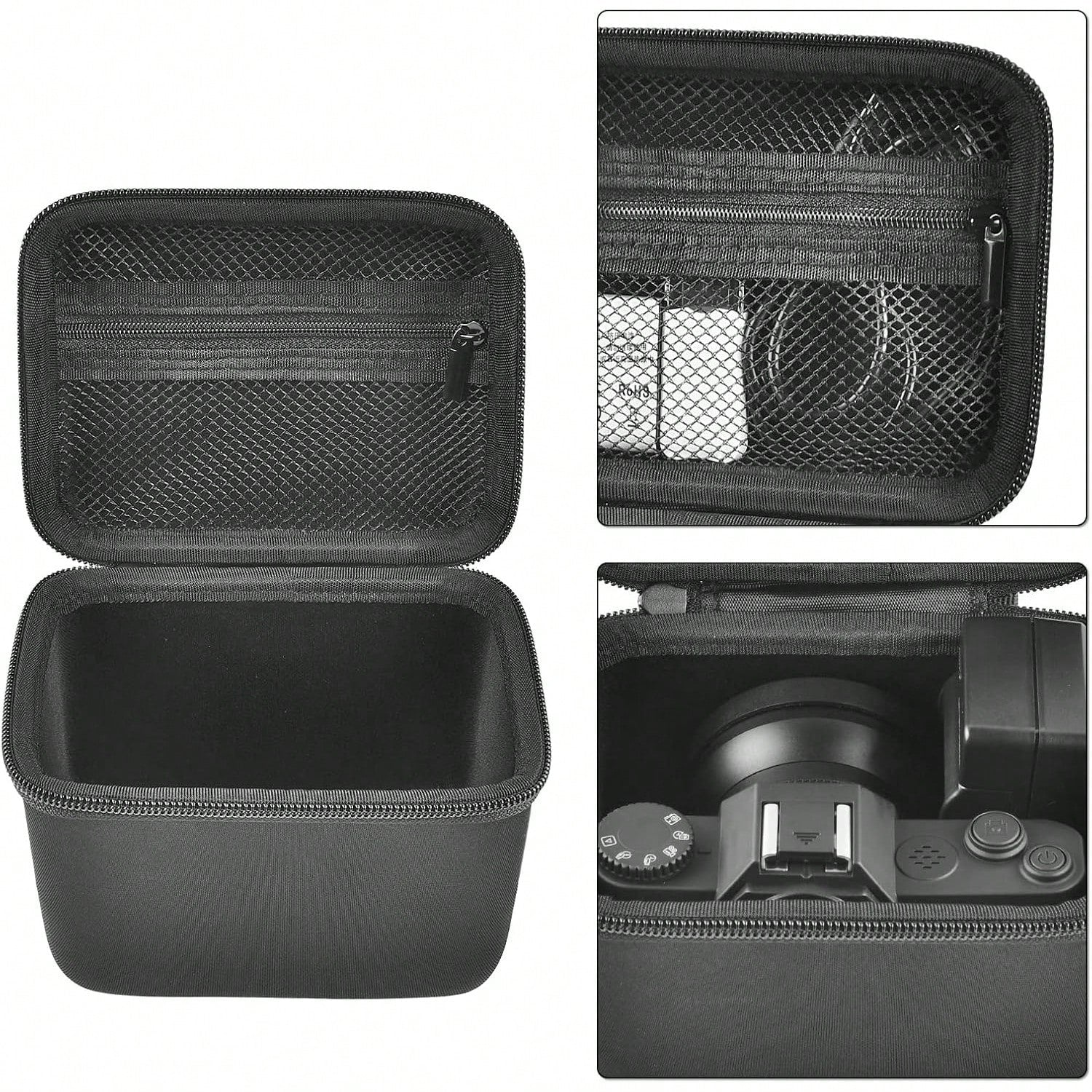 ALKOO Vlogging Camera Case Compatible With Duluvulu TEBNGIHNM Zheozeig Oiadek 4K Digital Camera Travel Storage Bag For Lens Cable Accessories Gear Case Only