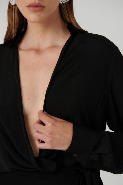Alora Shirt - Black - SHOPJAUS - JAUS