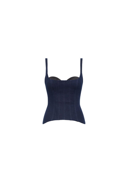 Althea Top - Denim - SHOPJAUS - JAUS