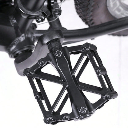 Aluminum X-Shaped Mountain Bike Pedals, Non-Slip Durable Platform Bicycle Foot Pedals For Most Adult Mountain & Road Bikes