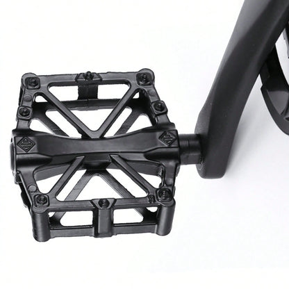 Aluminum X-Shaped Mountain Bike Pedals, Non-Slip Durable Platform Bicycle Foot Pedals For Most Adult Mountain & Road Bikes
