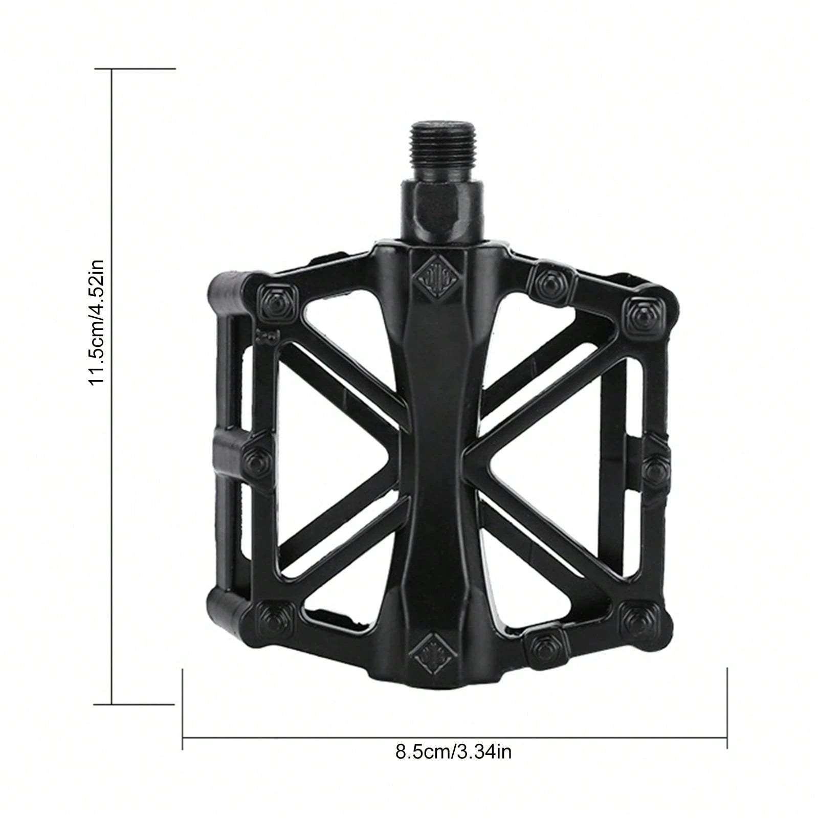 Aluminum X-Shaped Mountain Bike Pedals, Non-Slip Durable Platform Bicycle Foot Pedals For Most Adult Mountain & Road Bikes