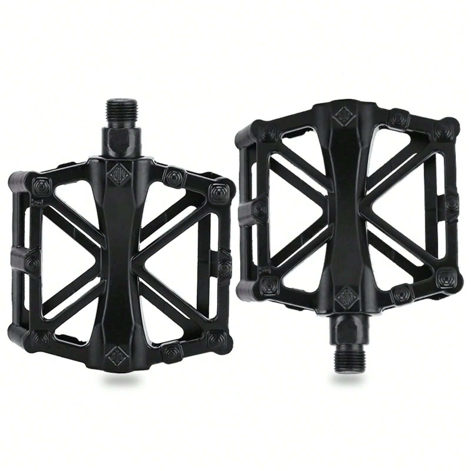 Aluminum X-Shaped Mountain Bike Pedals, Non-Slip Durable Platform Bicycle Foot Pedals For Most Adult Mountain & Road Bikes