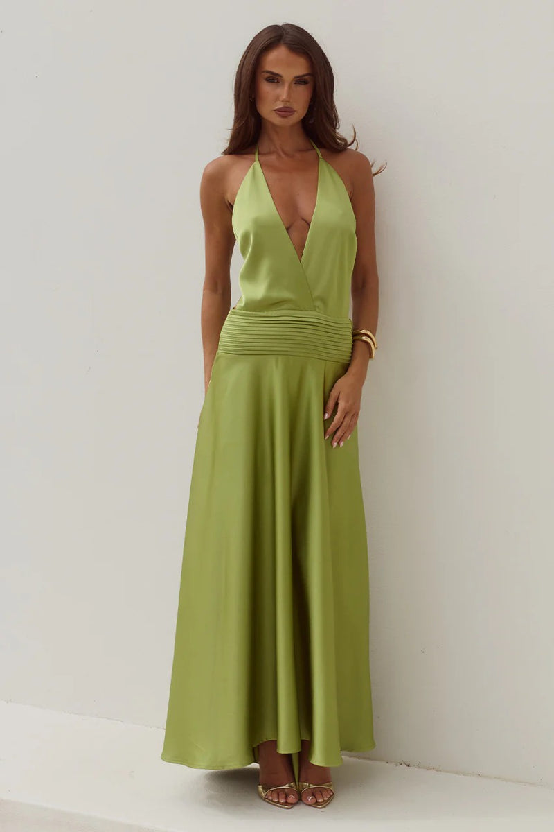 Amadine Maxi Dress - Olive