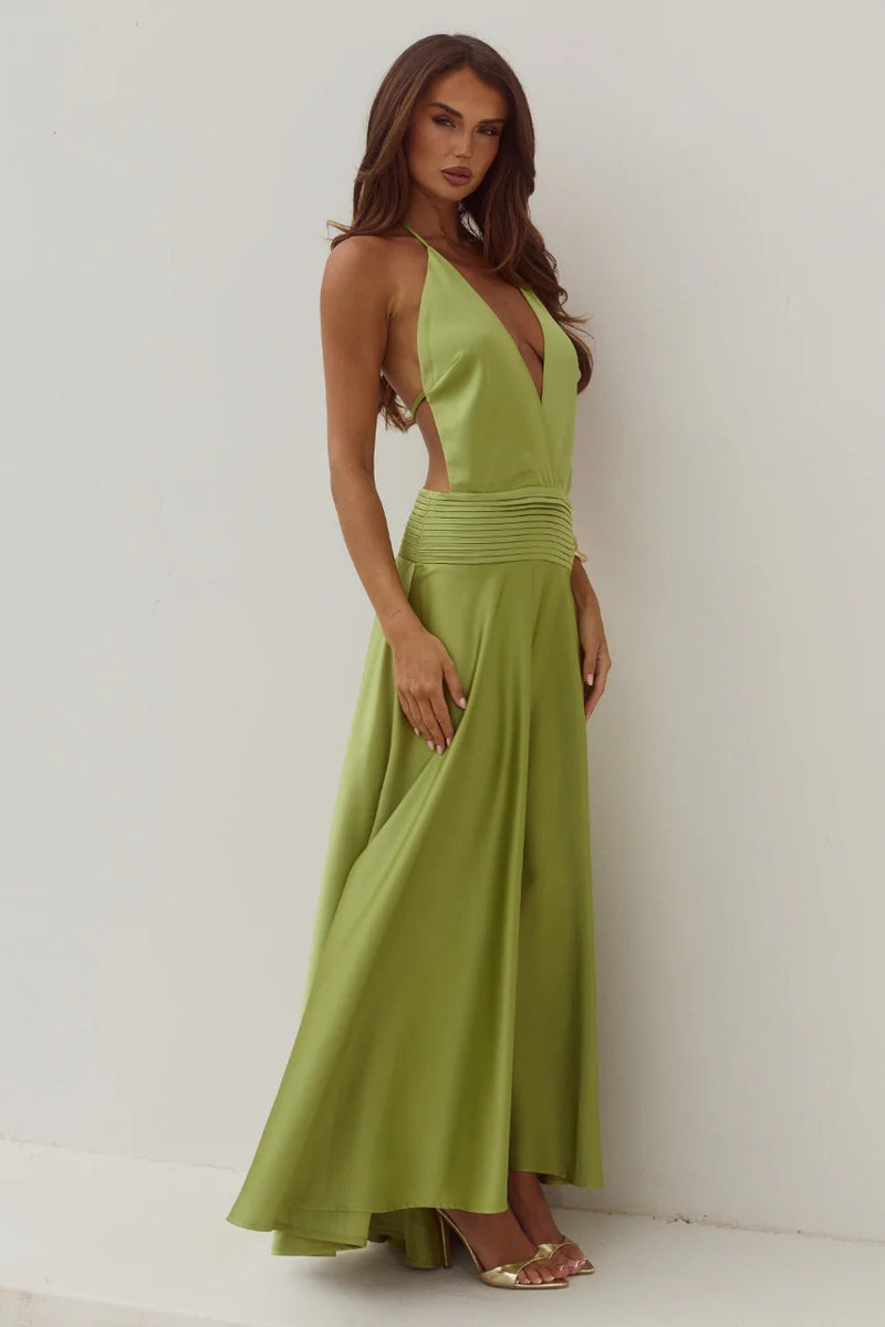 Amadine Maxi Dress - Olive