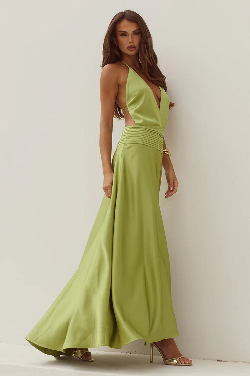 Amadine Maxi Dress - Olive
