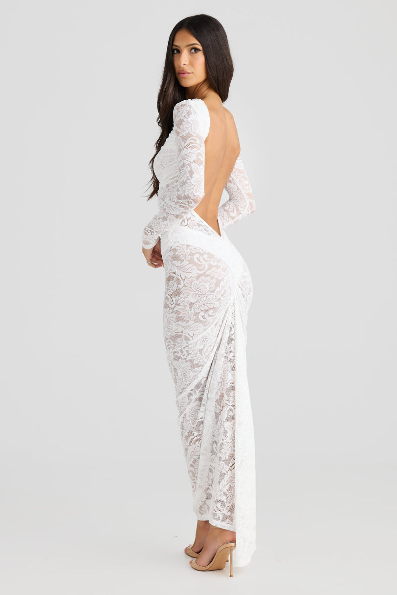 Amara Dress - White - SHOPJAUS - JAUS