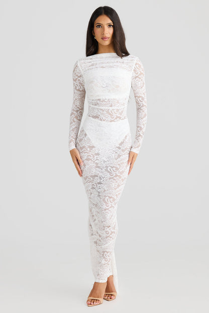 Amara Dress - White - SHOPJAUS - JAUS