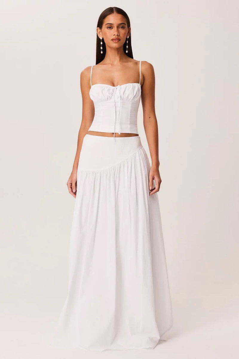 Ambiente Maxi Skirt - White