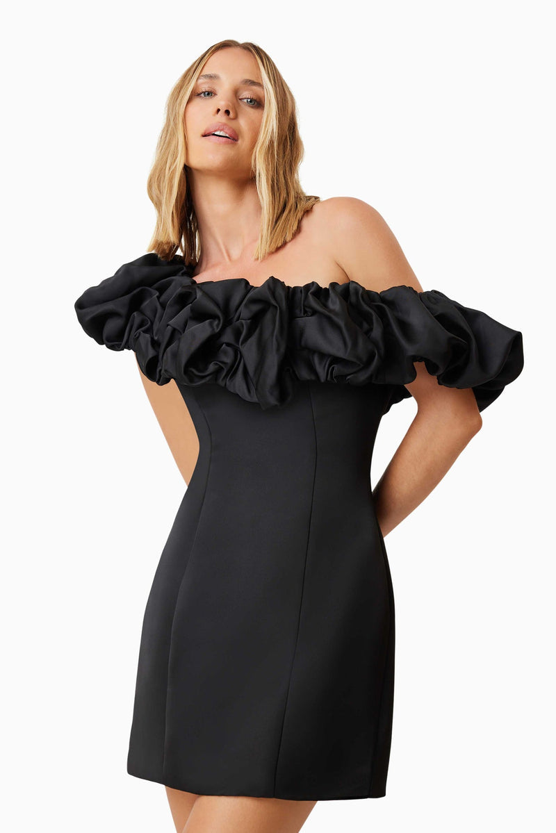 Amelie Mini Party Dress - Black - SHOPJAUS - JAUS