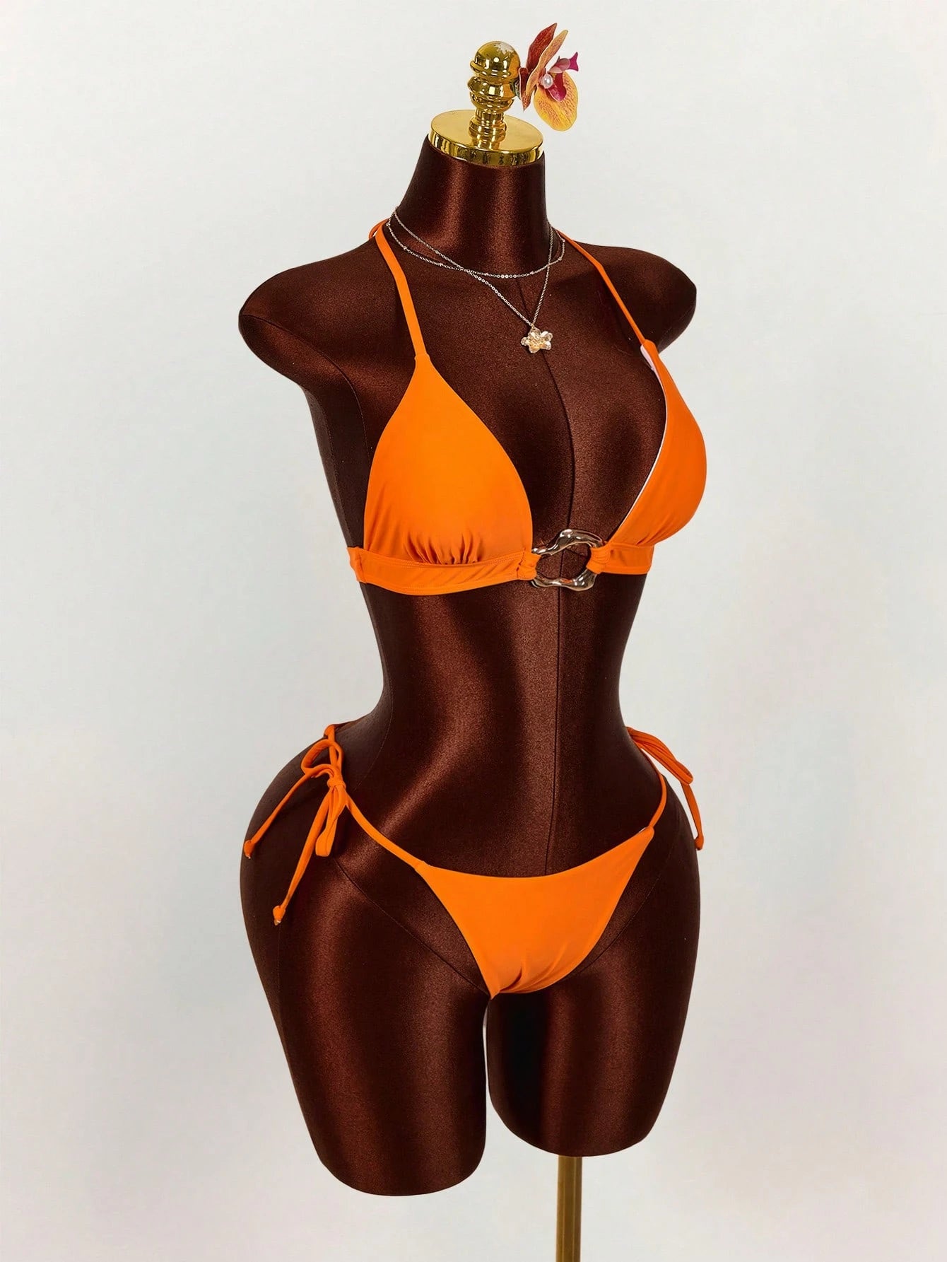 Amplova 3pcs Women's Sexy Avant-Garde Swimwear Cover Up Set, Suitable For Vacation Wear Beach Vacation Outfits For Women