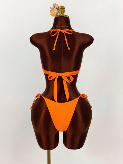 Amplova 3pcs Women's Sexy Avant-Garde Swimwear Cover Up Set, Suitable For Vacation Wear Beach Vacation Outfits For Women