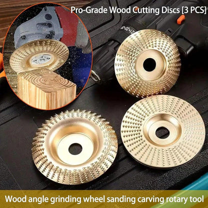 Angle Grinder Polishing Pad, Heavy-Duty Wood Carving Disc Set, Tungsten Carbide Sanding Discs, Tungsten Carbide Grinding Wheel Wood Carving, Tungstens Carbide Wheel Cuts Wood, For Polishing Buffing
