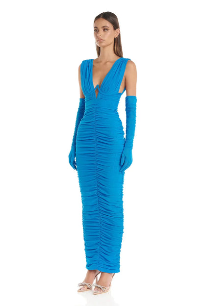 Anna Dress - Blue - JAUS