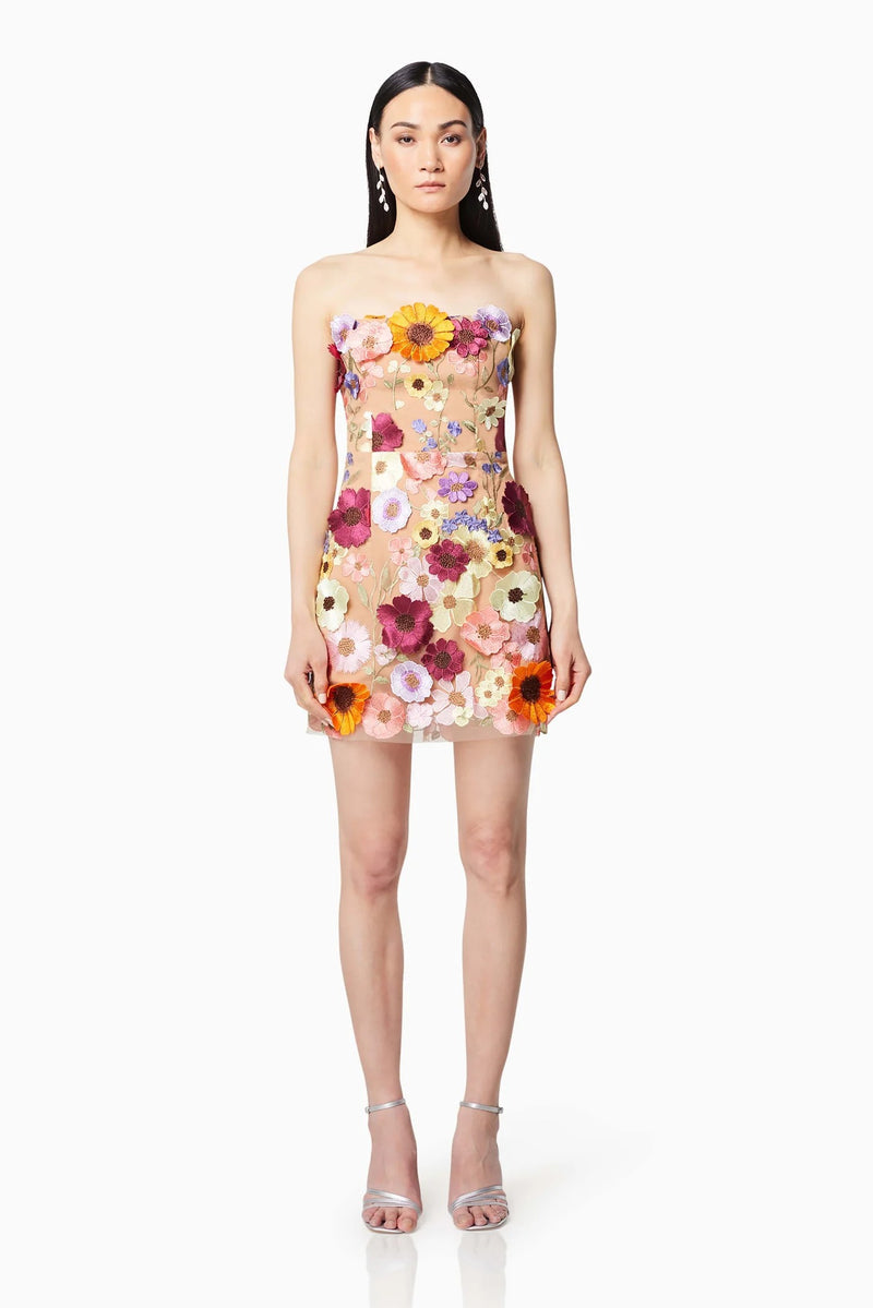 Arabella Strapless Mini Dress - Pink - SHOPJAUS - JAUS