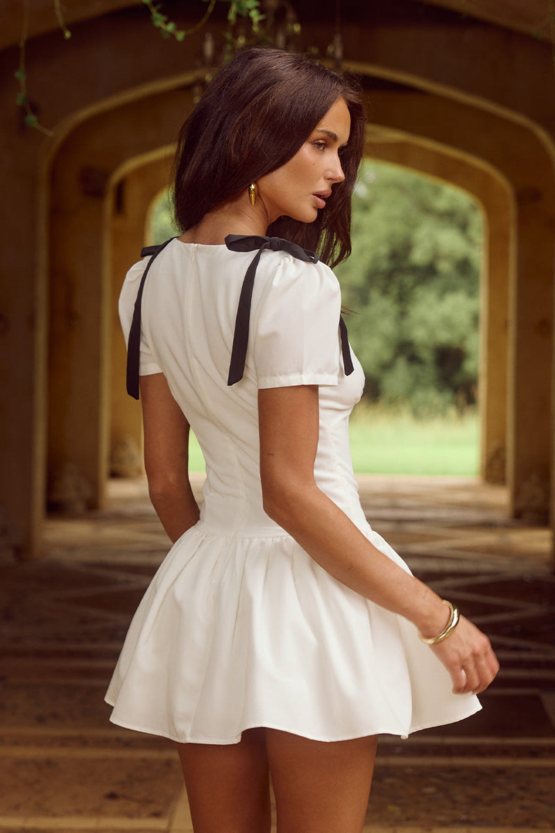 Ariarne Mini Dress - White - SHOPJAUS - JAUS