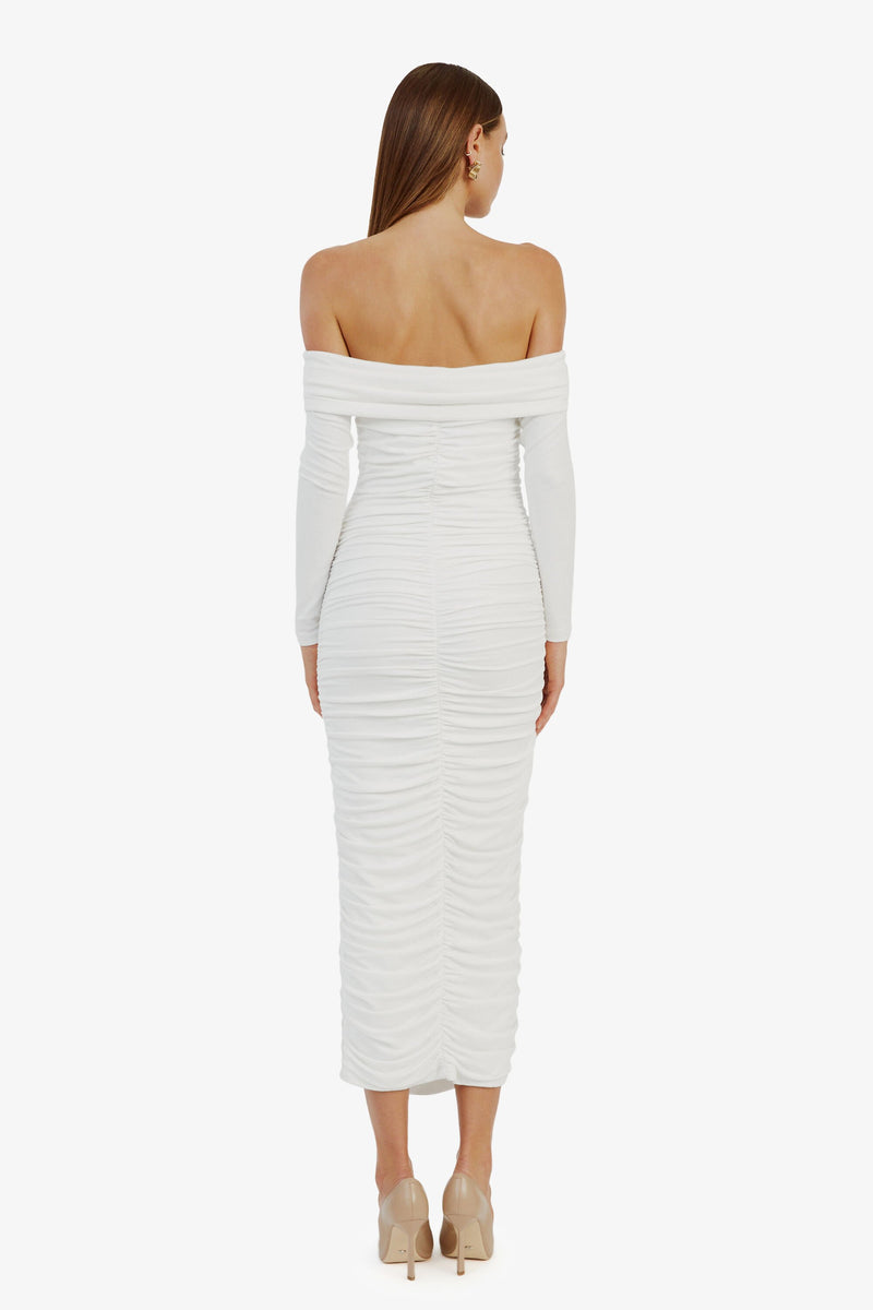 Arkie Knit Maxi Dress - Ivory - SHOPJAUS - JAUS