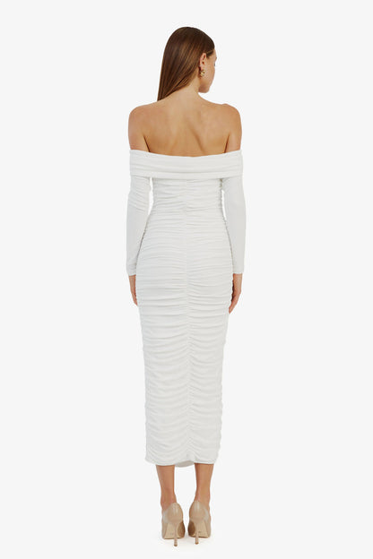 Arkie Knit Maxi Dress - Ivory - SHOPJAUS - JAUS